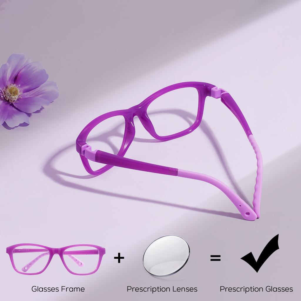 New Kids Boys Girls Prescription Glasses Children Reading Computer Anti-Blue Light Optical Eyeglasses Flexible Ultra Light Frame