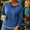Women's Fashion Casual Solid Color Print Autumn Winter Autumn Winter Hoodie