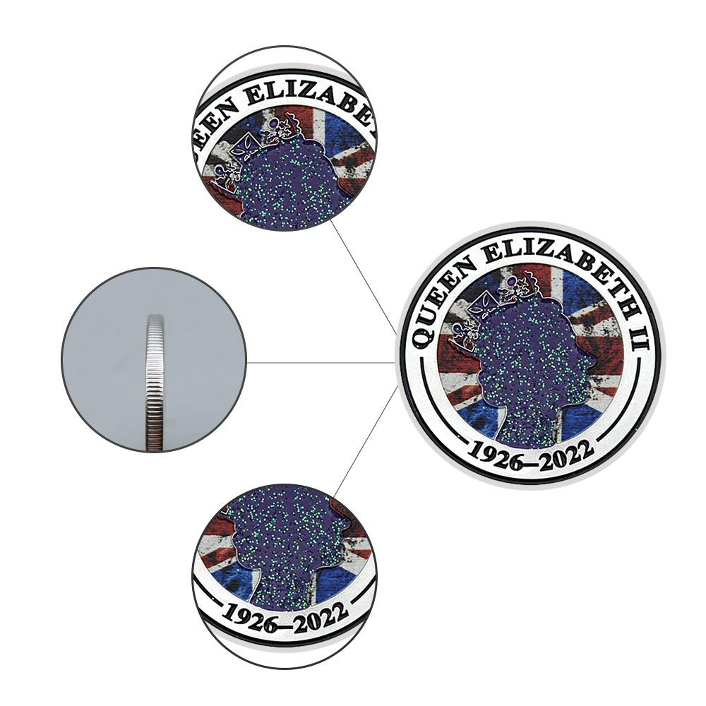 Reine d'Australie, Pièces de la Reine Elizabeth II, 1926-2022, Emblème de l'Angleterre, Médaille Métallique