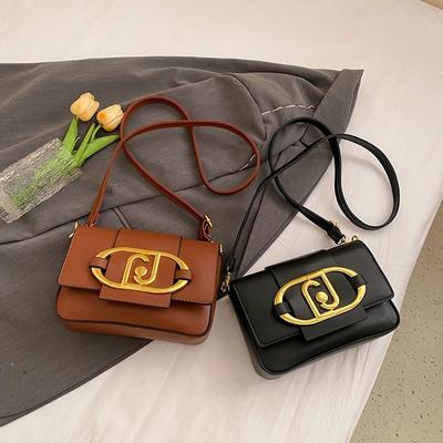 Metal Magnetic Buckle Flap Bags for Women  Versatile Chain Bags  Small Square Bags  Armpit Crossbody Bag  Luxury