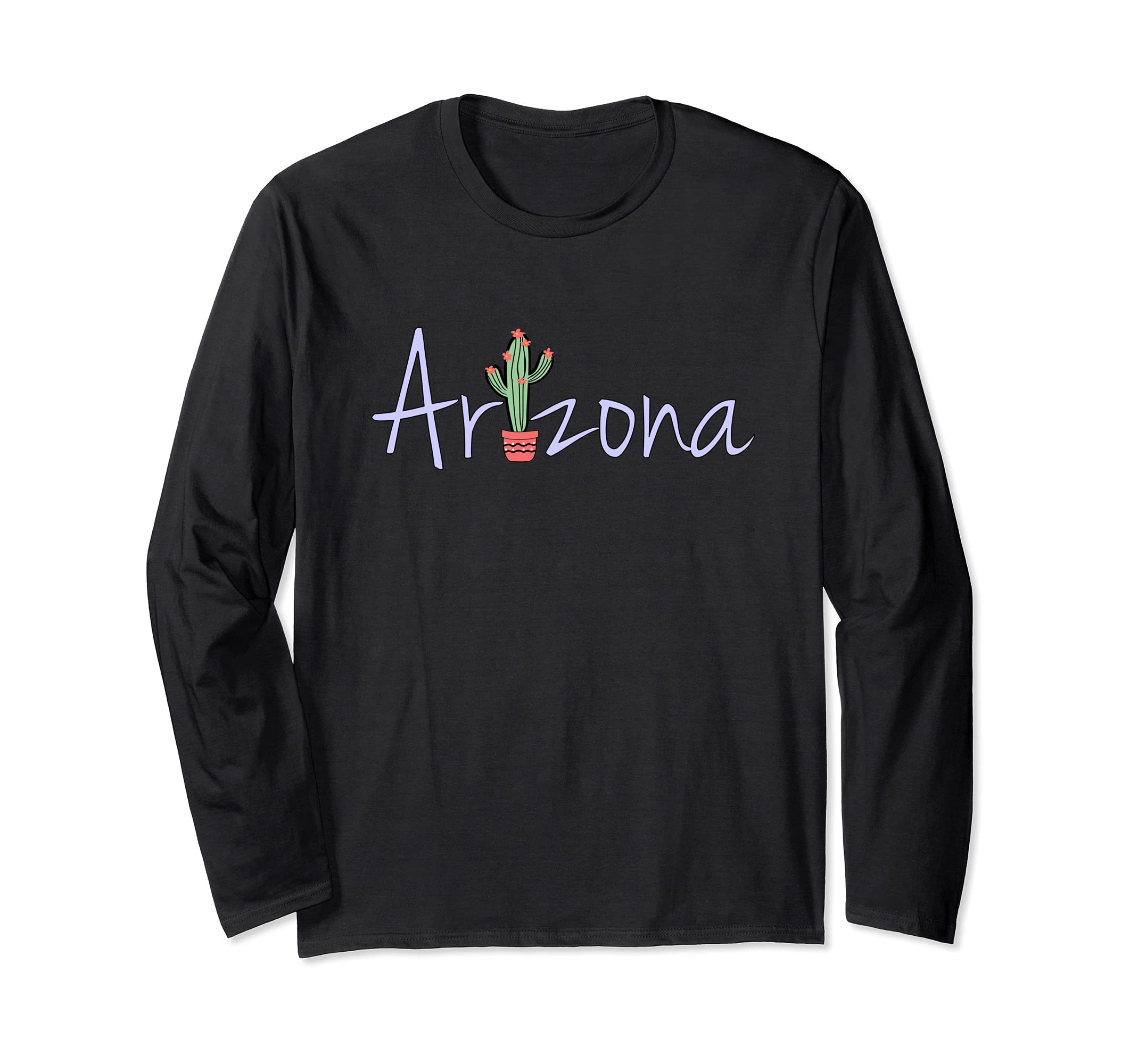 

ARIZONA SAGUARO Cactus Design Long Sleeve T-Shirt for Men, Women, Boys, and Girls