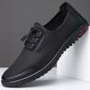Summer new men's fly-woven mesh breathable casual shoes black flat-bottomed lightweight men's shoes