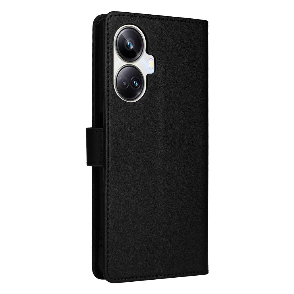 For Realme 10 Pro+ 5G Case PU Leather Phone Cover with Viewing Stand/3 Card Holder