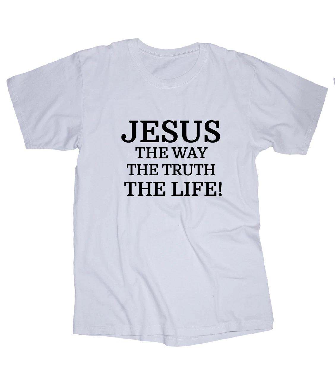 Jesus the way the truth the Life Religious white T-shirt L