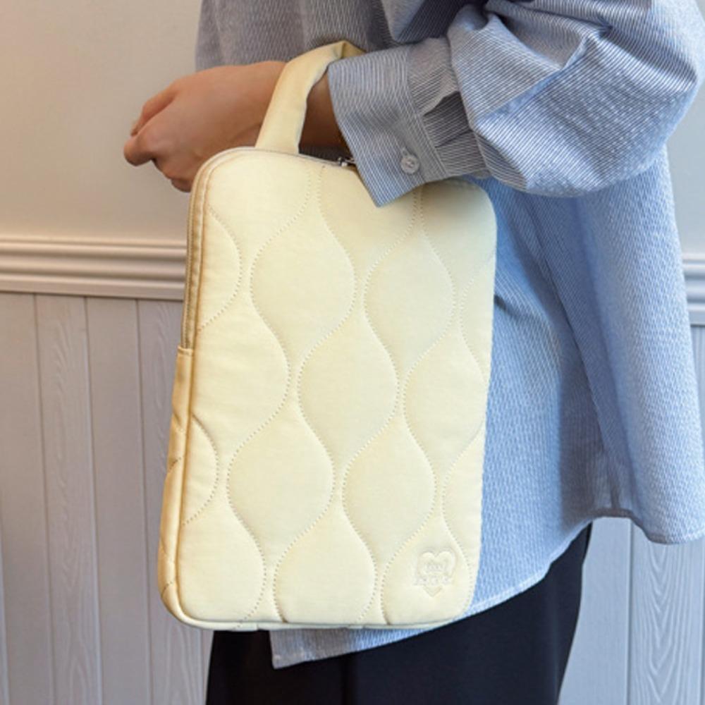 Stylish Handle Style Laptop Sleeve Sweet Simple Computer Handbag Lightweight Portable Laptop Bags School