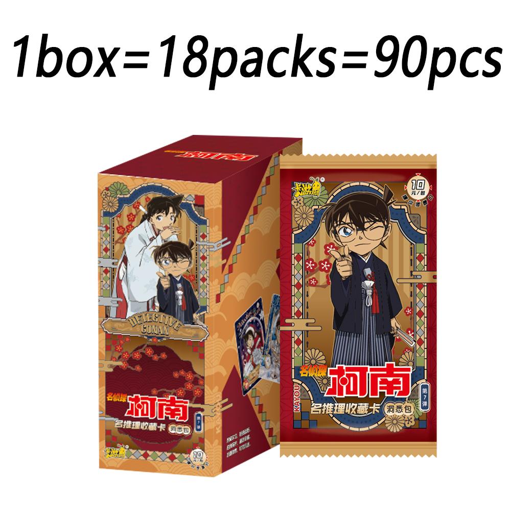 Genuine Detective Conan Collection Cards for Kids Anime Character Christmas Festival Celebration Cards Surprise Gifts Toys