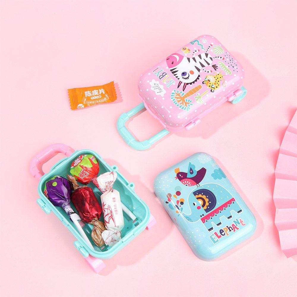Supplies Jewellery Case Candy Box Doll Suitcase Cartoon Animal Mini Toys Trunk Dollhouse Furniture