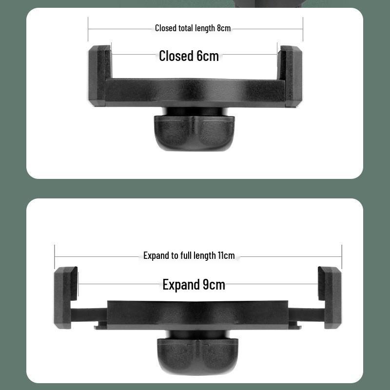 Mobile Live Streaming Photography Stand with Double Clip and Ball Head Base