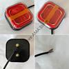 X7JF 2pcs Trailer LED Tail Number Plate Light Rear Reverse Brake Stop Lamp