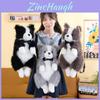 Zaino Peluche Border Collie di Grande Capacità per Viaggi all'Aperto e Regalo per Donne
