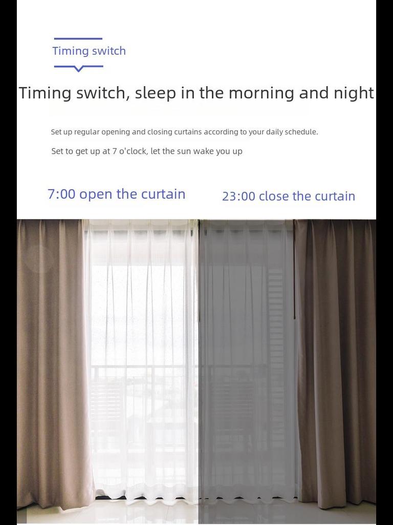 Tuya Bluetooth Smart Curtain Controller mit kabelloser Fernbedienung und Sprachsteuerung