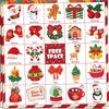 34 Christmas Themed Bingo Cards For 24 People Group Games Party Supplies Family Gathering Interactive Paper Game