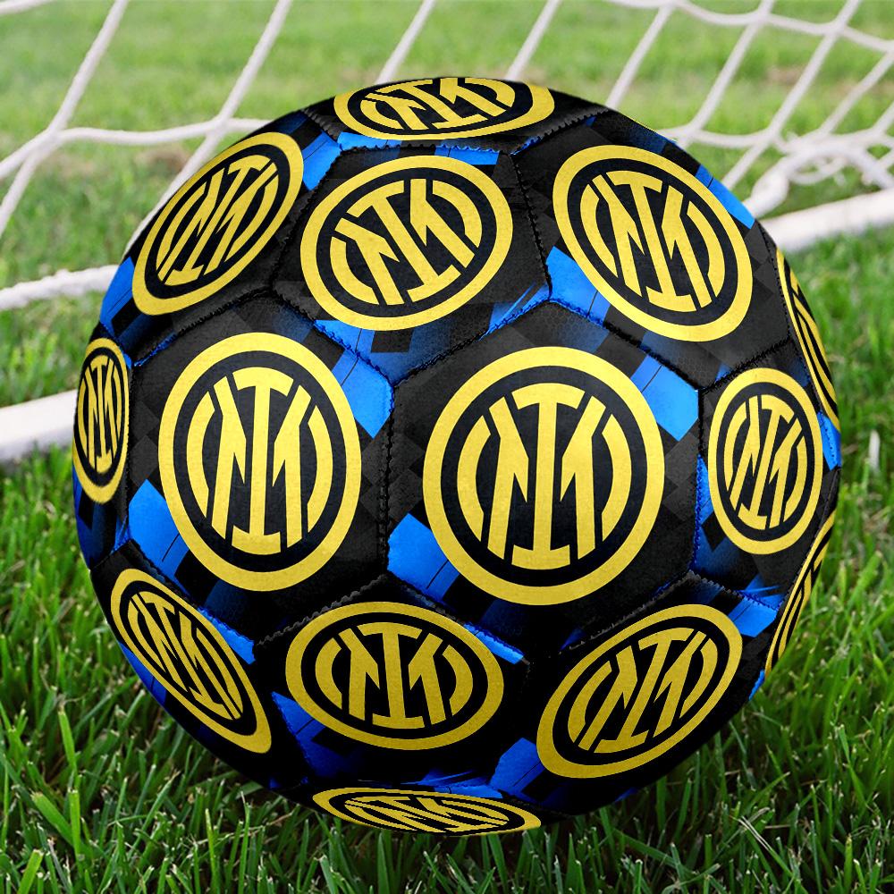Inter. Italy-1 Pallone da Calcetto Indoor Colorato Per Tutte le Età Cucito a Macchina PVC Pronto per la Competizione Resistente Alta Rimbalzabilità MISURA 5 Pallone da Calcio.