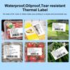 Label Printer Sticker Thermal Label Paper Self-Adhesive Printable Paper Roll Waterproof Oil-Proof