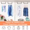 Closet Organizers and Storage, Sturdy Space Saving Hanger for Heavy Clothes, Upgraded Cascading Hangers, Magic Closet Organization Clothes Hangers,