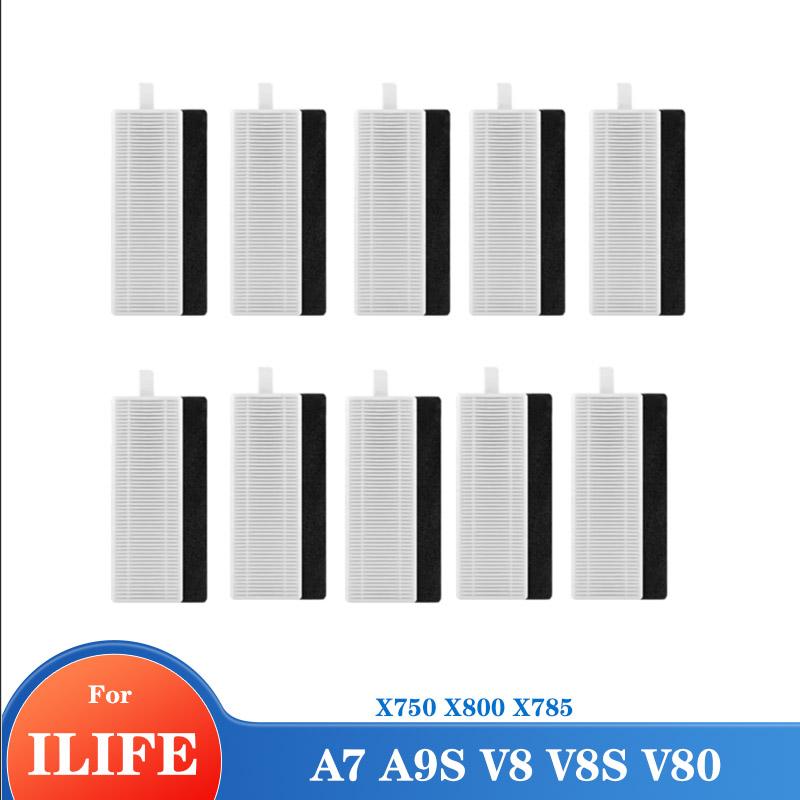 Cleaner Parts For iLife A7 A9S V8 V8s X750 X800 X785 V80 L100 Silvercrest SSR1 SSRA1 Rubber Kit Main Side Brush Hepa Filter
