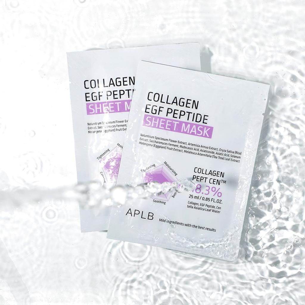 Collagen EGF Peptide Sheet Mask 10-Pack