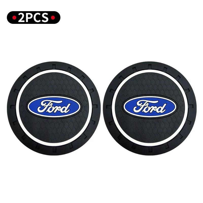 New Anti Slip Mat Car Coaster Durable Car Cup Holder Coaster Dust-proof Protection For Ford Fiesta Mondeo Fusion Explorer Escape