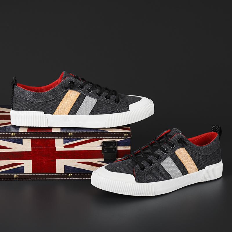 Klasické Triple S Letní Šedé Pohodlné Pánské Ploché Boty Plátěné Tenisky Ležérní Šněrovací Nízké Vulkanizované Boty Pánské Espadrilky