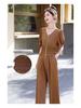 Summer 2024 Women's Two-Piece Suit: Chic Casual Tops & Wide-Leg Pants