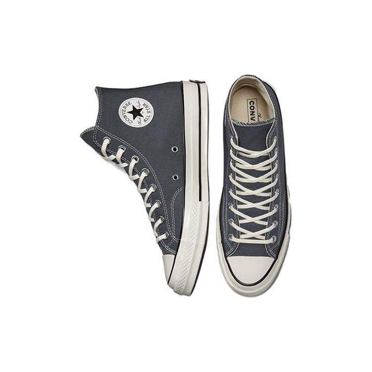 Converse Chuck 70 Vintage High Iron Grey Egret Black Unisex Sneakers A01449C