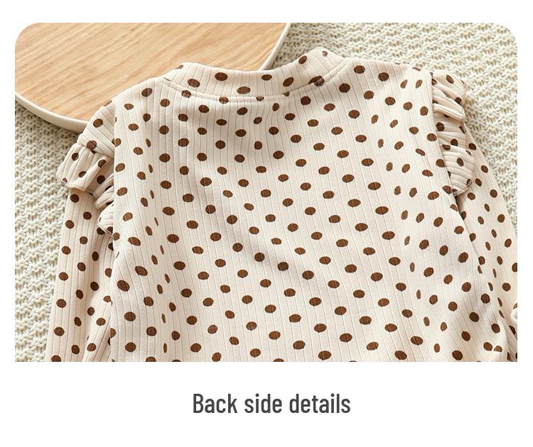 Girls' Floral Long-Sleeve Base Layer - Trendy Autumn/Winter Top for Kids