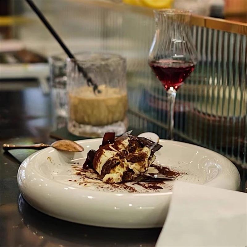 Koreanische Ins Stil Geschirr Chubby Platte Hohe Schönheit Wert Netzwerk Blogger Gleiche Dessert Frühstück Platte Schmuck Platte