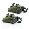 1/2pc 3 in 1 Emergency Survival Whistle Compass Thermometer Referee Whistle Camping Hiking Outdoor Multifunction Whistle