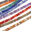 4mm Natural Stone Square Cube Beads Tiger Eye Agate Quartz Aventurine Stone E Spacer Loose Beads for Jewelry Making  85pcs 38cm
