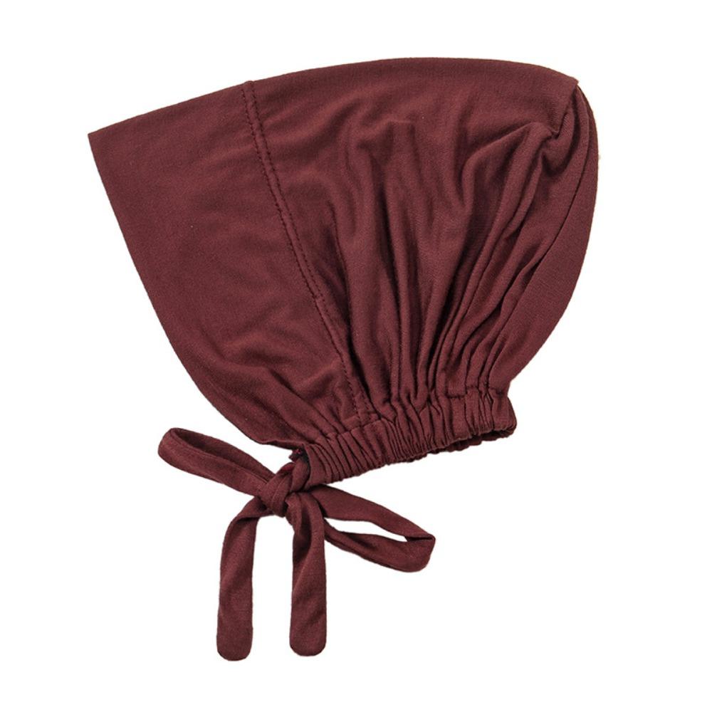 Solid Color Modal Headscarf Soft Modal Hijab Caps Inner Cap Islamic Underscarf  Islamic Headwear