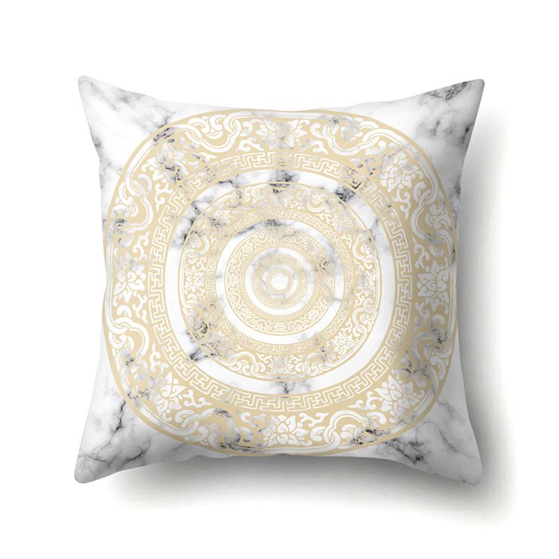 Ins Creative NATO Style Geometric Polyester Pillow Case Car Decoration Home Printed Waist Cushion Pillow Case Pillow Case