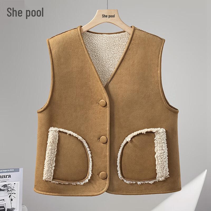 

Женский многослойный жилет в байкерском стиле с V-образным вырезом One Size