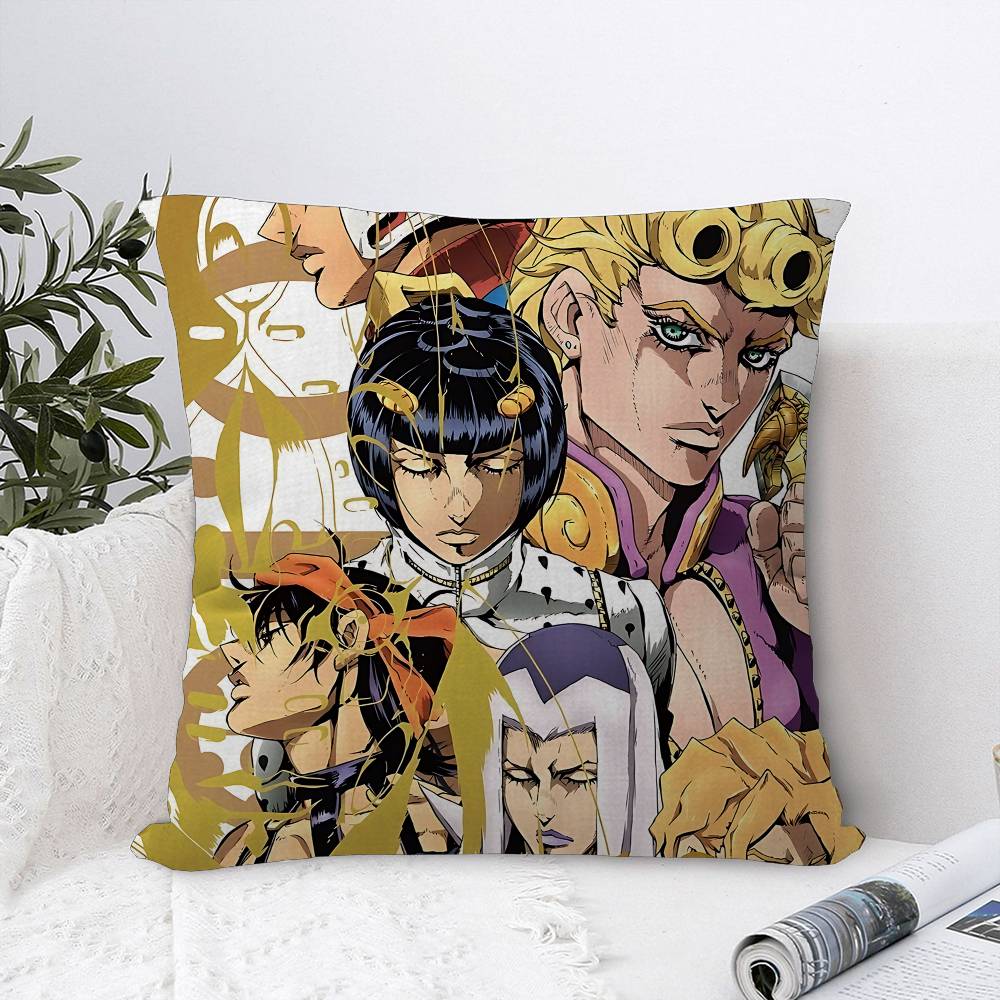 JoJos Bizarre Adventure Anime Pillow Gift Home Office Decoration Bedroom Sofa Car Cushion Cover case x