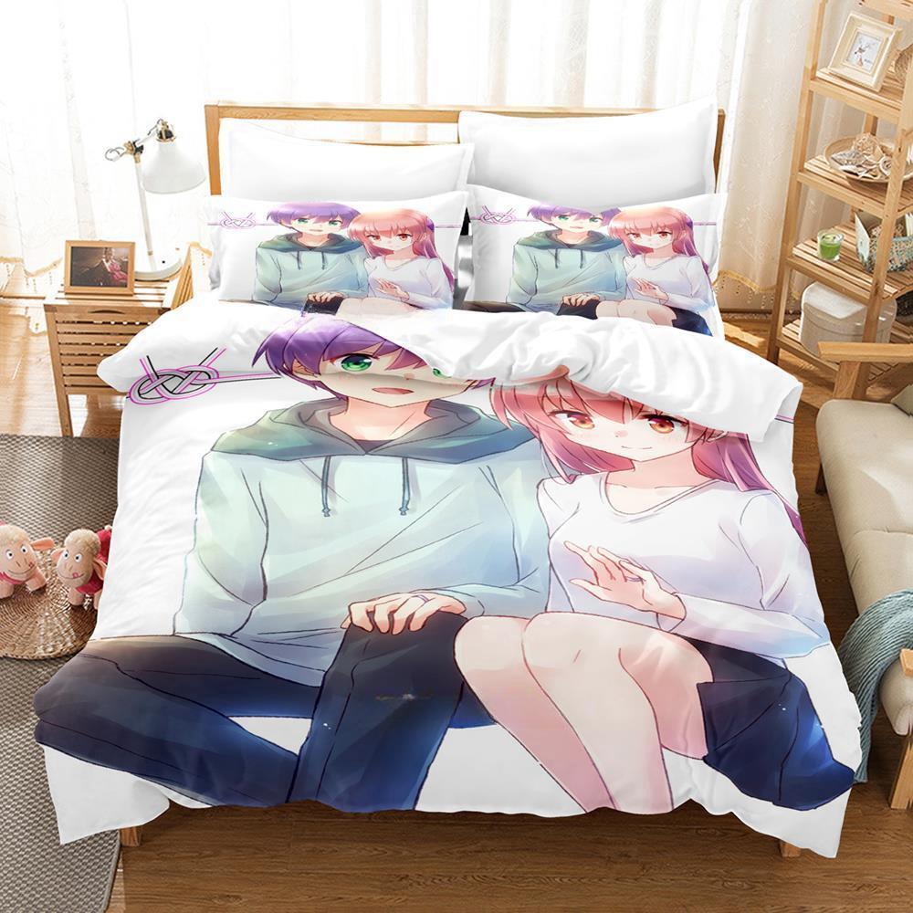 Anime TONIKAWA: Över Månen För Dig Sängkläder Set Enkel Twin Full Queen King Size Sängset Vuxen Barn Sovrum Påslakanset