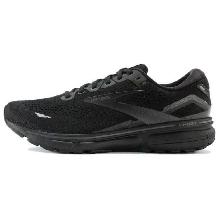 Brooks Ghost 15 Atmungsaktiv Bequem Mesh Rutschfest Langlebig Niedrig geschnitten Laufschuhe Damen Sneaker Schwarz 120380-020