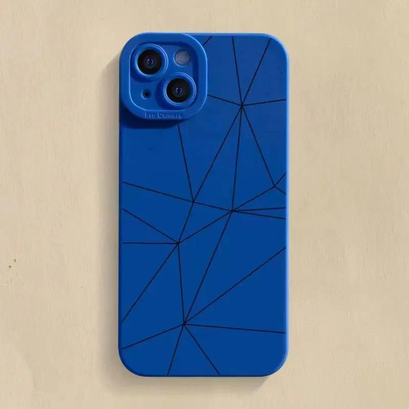 

Simple Lines Pattern Silicone Phone Case For iPhone 15 14 13 12 11 Pro Max X XR XS Max 7 8 Plus SE2 Protect Lens Soft Back Cover iPhone 14 Pro