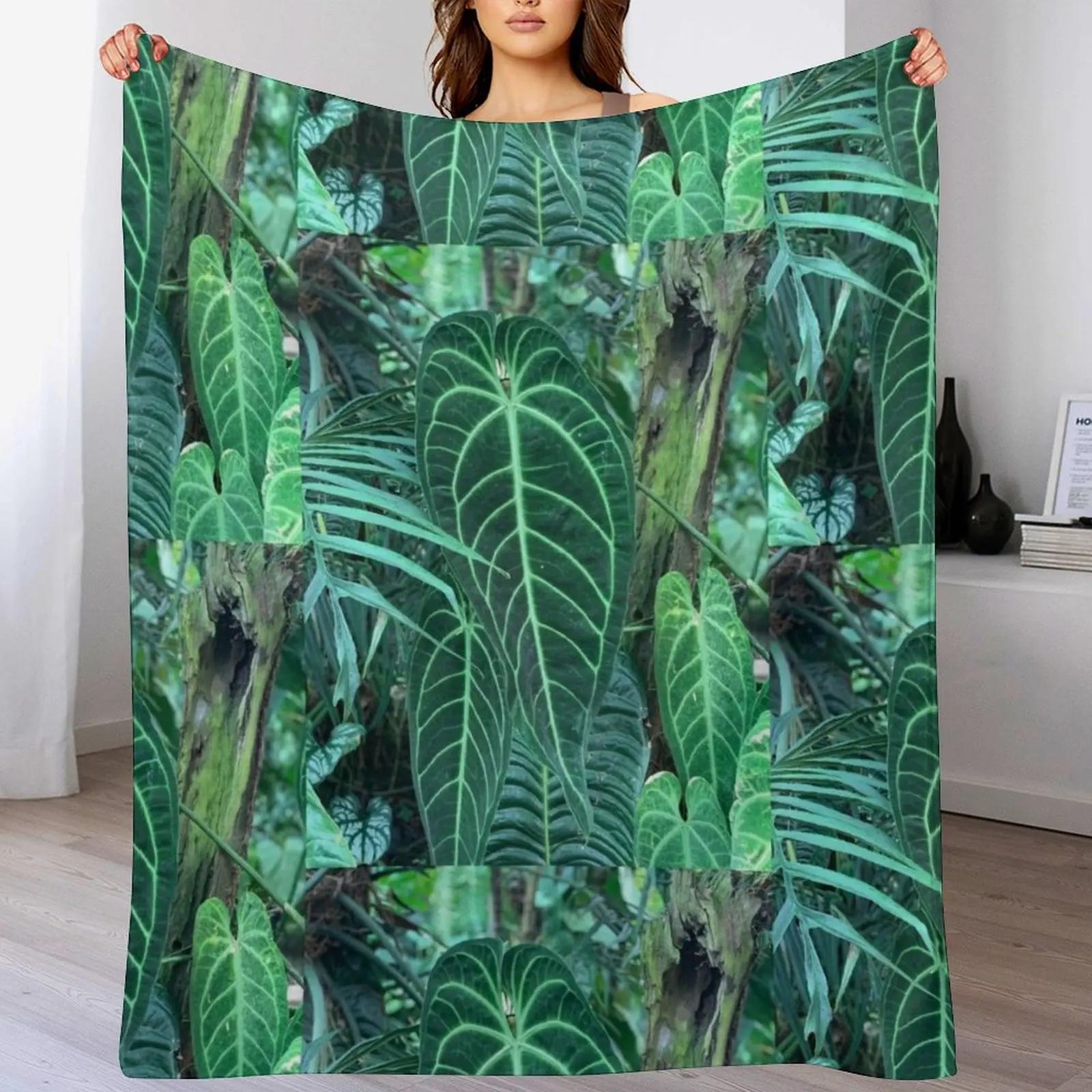 

Queen and King Anthurium Fresh Throw Blanket Soft Plush Blanket as Housewarming Gift 102x76cm(40x30in)