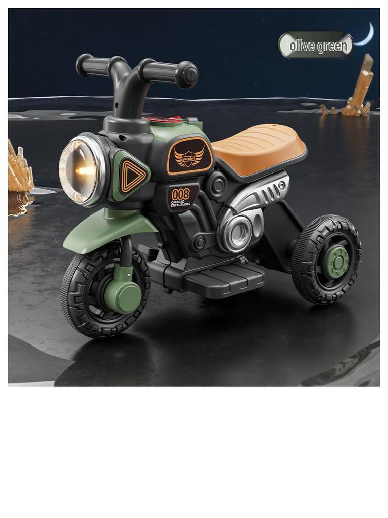 Elektrisk trehjuling för barn med uppladdningsbar motor och glidfunktion – Pedagogisk leksak för pojkar och flickor