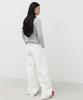 GBH APPAREL Wide Cinch-Back Jean / White