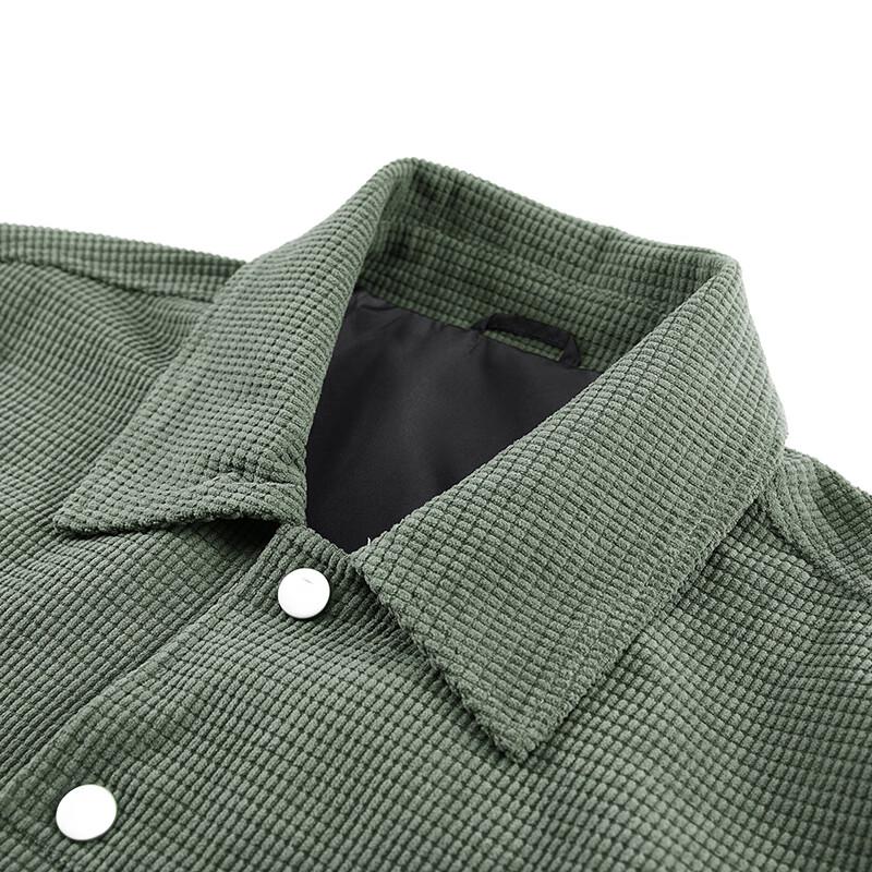 Jeep Men's Waffle Knit Casual Outdoor Lapel Jacket