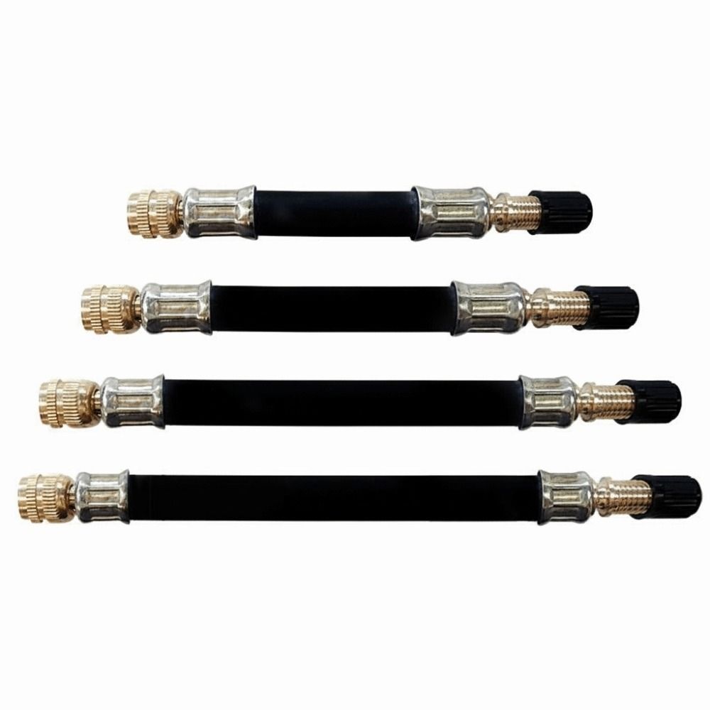 Flexible Braided Flexible Hose Rubber Tire Valve Adapter 1Pcs Tire Valve Extensions Car Wheels