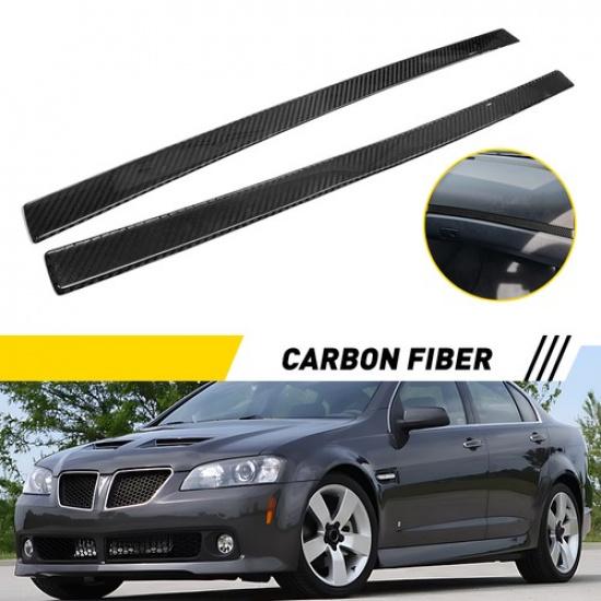 2PCS Carbon Fiber Front Horizontal Dashboard Panel Trim for 2008-2009 Pontiac G8