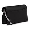 Coach Tabby 21 Chain Shoulder Strap Brand Logo Polished Pebbled Leather Shoulder Bag Small Women's Black