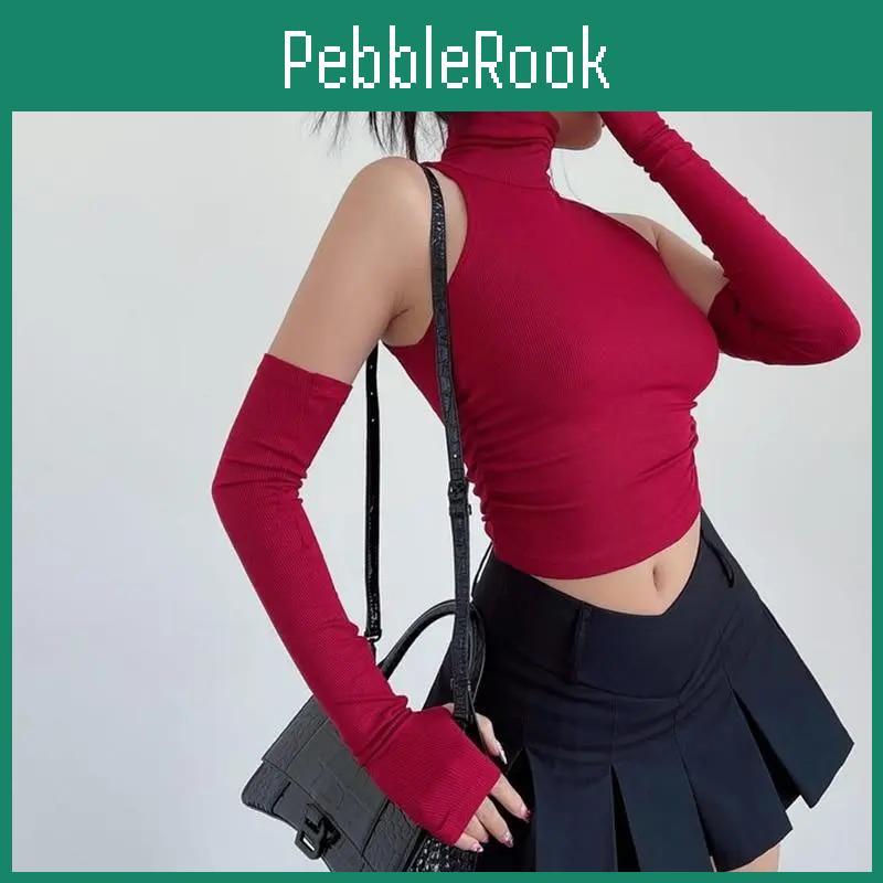 Shoulder Off Retro Summer Aesthetic Top Women Patchwork Sexy High Neck Slim Vest Female Fashion Design Casual Short Street Style Tops New