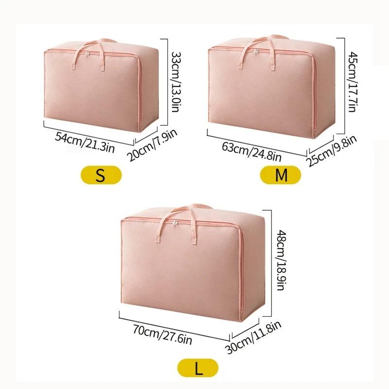 Bedroom Quilt Storage Bag Non-woven Large Capacity Quilt Organizer Storage Sundries Clothes Organizer Moving Luggage Packing Bag