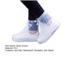 Waterproof Reusable Shoe Covers Non-Slip Rain Shoe Covers Shoe Protectors with Zipper And Drawstring for Men Women Rain Snow Mud Protection