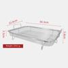 Stainless Steel French Fries Basket Heat-resistance Square Food Mesh Basket Gadgets Tools Western Snacks Air Fryer Accessories