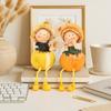 Decorative Vegetable Statues Funny Garden Decor Figurines Fruit Doll Statues  Countertop Display