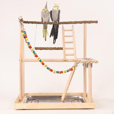 Loc de joacă pentru papagali, accesorii de fitness pentru păsări, suport pentru stinghie din lemn, suport de joacă pentru papagali