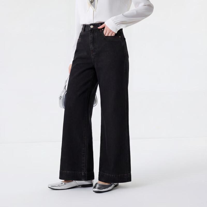 FivePlus Lyocell Blend Wide-Leg Denim Jeans